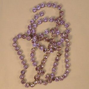 PINK FACETED RHINESTONE ROUND CHAIN STRAND 100ct